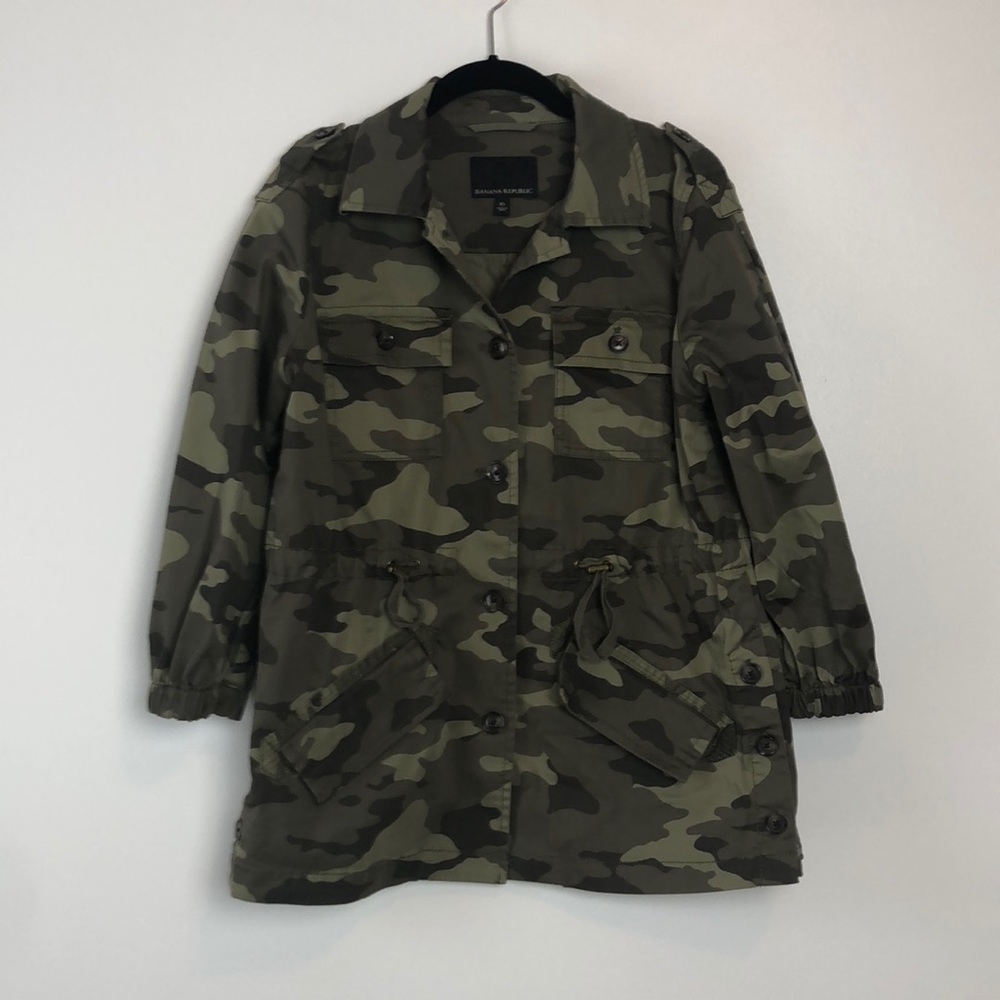 Banana Republic l Green Army 3/4 Sleeve Jacket